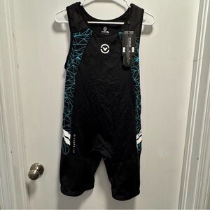 NWT Virus Mens Elevate V2 Geo Compression Singlet Size M Black Weightlifting